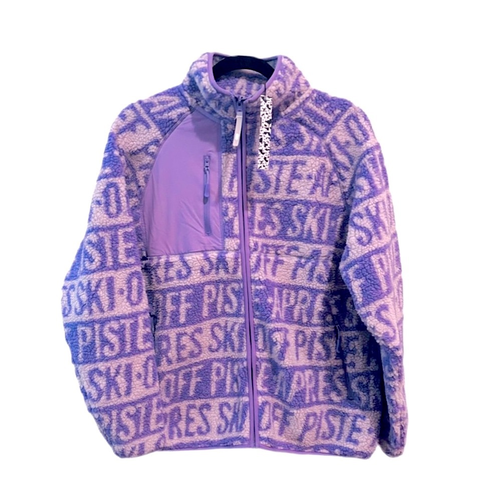 NWT Women’s Size 6(Medium) ASOS Purple Sherpa Borg Ski Jacket